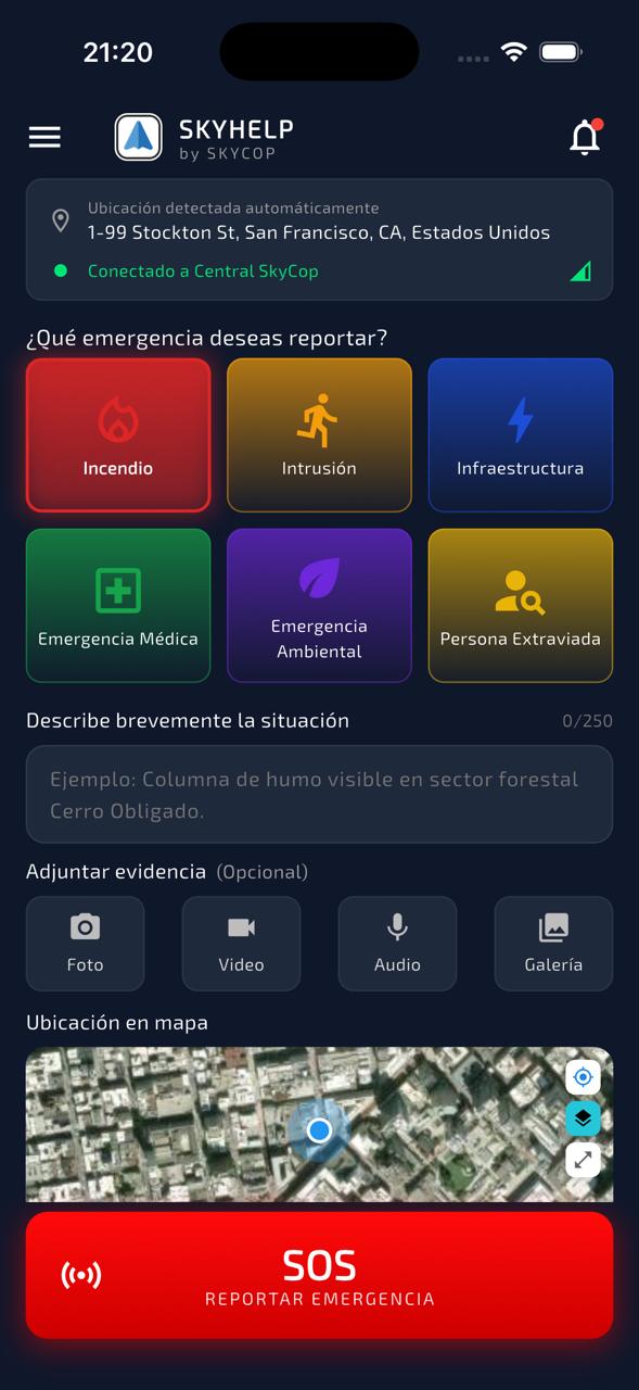 SkyHelp app